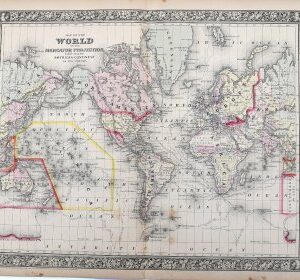 S. Augustus Mitchell (World Map) New General Atlas. Philadelphia [1860]-1864