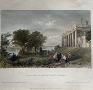 (Mount Vernon) William H. Bartlett, American Scenery. London, 1839