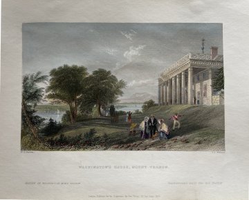 (Mount Vernon) William H. Bartlett, American Scenery. London, 1839