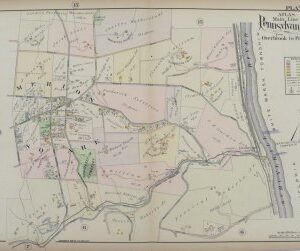 (Merion Square) A.H. Mueller. Pl. 14 Atlas from …Overbrook to Paoli… Philadelphia, 1908