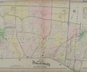 (Upper Merion and Tredyffrin) A.H. Mueller. Pl. 25 Atlas from …Overbrook to Paoli… Philadelphia, 1908