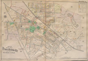 (Wayne and St. Davids) A.H. Mueller. Pl. 22. Atlas from ...Overbrook to Paoli. Philadelphia, 1908