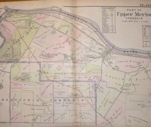 (Valley Forge) A.H. Mueller. …Atlas Main Line Pennsylvania RR from Devon to Downingtown, 1912