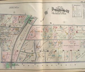 (Merion and Overbrook) A. H. Mueller. Plate 3, Atlas from ...Overbrook to Paoli,,, Philadelphia, 1913