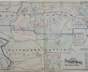 A. H. Mueller. (Radnor Township, Bryn Mawr) Plate 21. Atlas from ...Overbrook to Paoli... Philadelphia, 1913