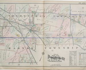 (Strafford, Devon) A.H. Mueller. Plate 27. Atlas from ...Overbrook to Paoli... Philadelphia, 1913