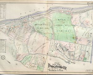 (Bala Cynwyd) A.H. Mueller. Plate 7. Atlas from ...Overbrook to Paoli... Philadelphia, 1913