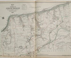 (Lower Merion Township as it appeared in 1851) A.H. Mueller. Atlas from ...Overbrook to Paoli... Philadelphia, 1913