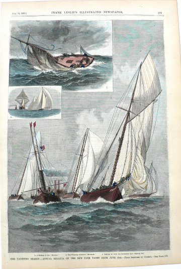 (The Yachting Season) New York: Frank Leslie's, 1882