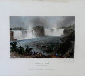 (Niagara Falls) William Bartlett. American Scenery. London, 1839