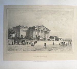 (Paris) Chambre des Deputes. Nouvelles Vues de Paris. Paris: Jacob Freres, ca. 1870