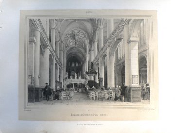 (Paris) St. Etienne du Mont. Nouvelles Vues de Paris. Paris: Gihaut Freres, ca. 1870