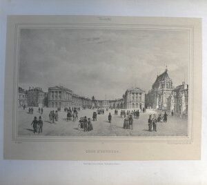 (Versailles) Cour D'Honneur. Vues Generales de Paris. Paris: Gihaut Freres, ca. 1870