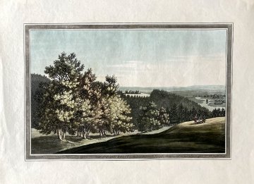 (Park Place with Druid Temple) Boydell, John and Josiah, History of the River Thames, London 1794-96. Framed