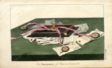 A.B. Van Meerten (Desktop Still Life) Penelope of Maandwerk... Amsterdam: Beijerinck, 1822-35