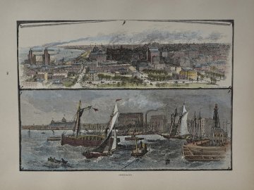 "Chicago" Picturesque America. New York 1872