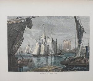 (East River) Picturesque America. New York: Appleton, 1872