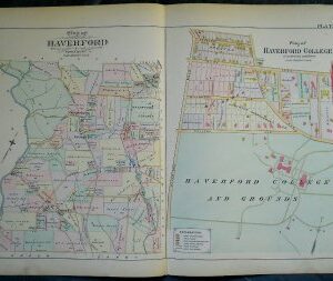 Haverford and Plan of Haverford College. A. H. Mueller. Philadelphia 1909