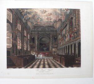 William Henry Pyne. (Royal Chapel) ...Royal Residences. London: Ackermann, 1819