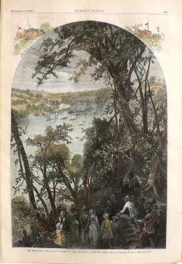 (Centennial Regatta on the Schuylkill) New York: Harper's Weekly, 1876