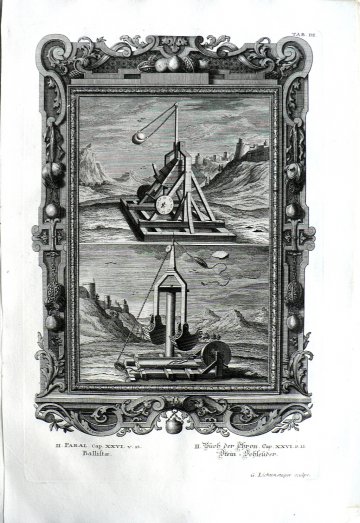 (Ballista) Johann Jakob Scheuchzer. Physica Sacra. Augsberg and Ulm, 1731-35