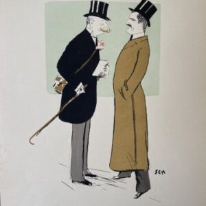 Sem (M. Xavier Bally et Dr. Auguste de Bos) Paris, June 1901