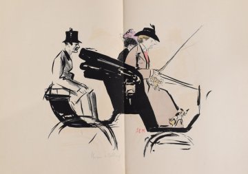 Sem (Mathilde de Morny, Comtesse Jacques de Belbeuf) Paris, October 1900