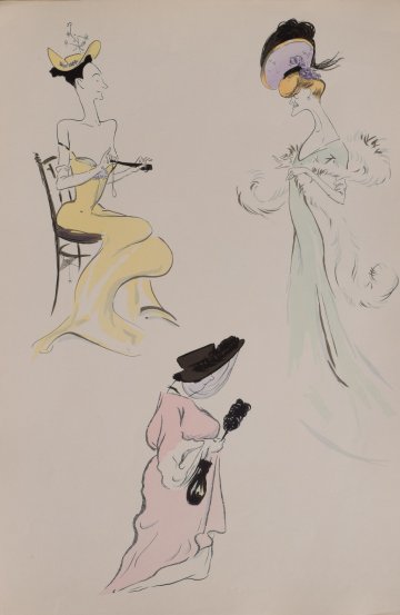 Sem (Mme Gauthereau, Miss Gebhart, Mrs. Hudson) Paris, 1909