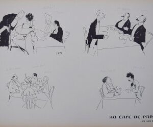 Sem (Au Cafe de Paris - Album 12 Plate 13) Paris, June 1902