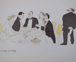 Sem (A L'Hotel de Paris - Album 16 Plate 12) Paris, June 1909