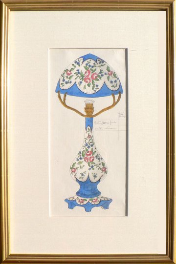Gabriel Fourmaintraux. Lamp. Sevres, ca. 1900