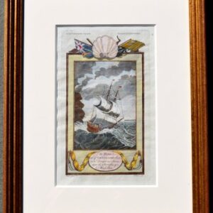 Moore and Hogg. “The Desire …in a Dangerous Storm.” London 1778. Framed
