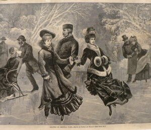 "Skating in Central Park." New York: Harper's Weekly, 1877