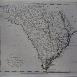 (South Carolina) John Scoles. New York: I. Low, 1799