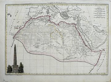 (North Africa and Middle East) Jean Baptiste Tardieu.Atlas Complete ... Paris, 1812