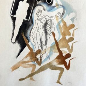 (Gymnastics) Milivoj Uzelac. Paris 1932. Framed