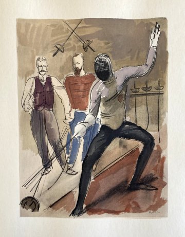 (Fencing) Milivoj Uzelac. Paris 1932