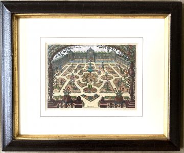 (Formal Dutch Garden) Crispijn van de Passe. Hortus Floridus. Utrecht, 1614-1617