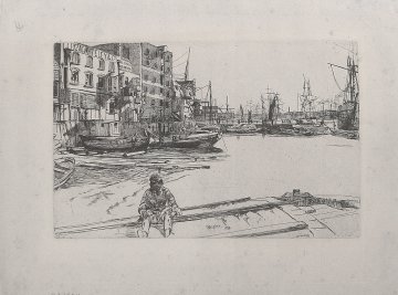 Whistler, James Abbott MacNeil. Eagle Wharf. 1859