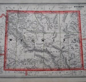 (Wyoming) George F. Cram. Chicago 1887.
