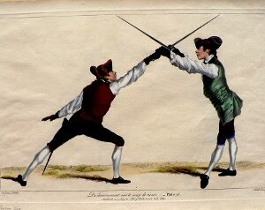 Angelo, Domenico. Plate 36. L'Ecole des Armes. London, 1763