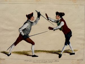 Angelo, Domenico. Plate 25. L'Ecole des Armes. London, 1763