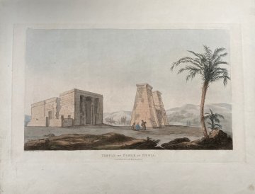 Giovanni Battista Belzoni. (Plate 12 Temple at Daake) London: John Murray, 1822