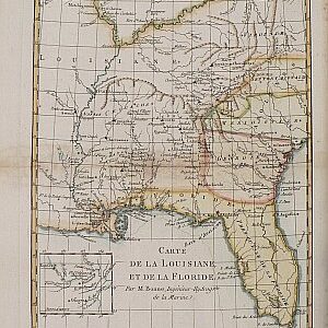 Bonne, Rigobert. ...La Louisiane et...La Floride Paris, ca. 1680.