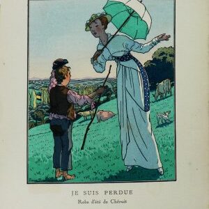 after Pierre Brissaud. Je Suis Perdu. Gazette du Bon Ton. Paris, 1913