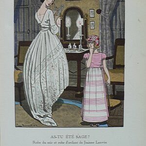 after Pierre Brissaud. As-Tu Ete Sage? Gazette du Bon Ton. Paris, 1920