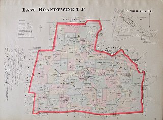 (East Brandywine Township) Breous Farm Atlas. Philadelphia 1883