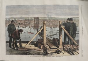 (New York) ...Suspension Bridge... New York: Harper's Weekly, 1877