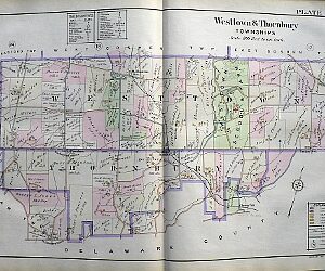 Antique Property Maps of Chester County PA 1912