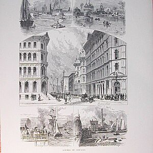 Scenes in Chicago. Picturesque America...New York: Appleton & Co, 1872-74.